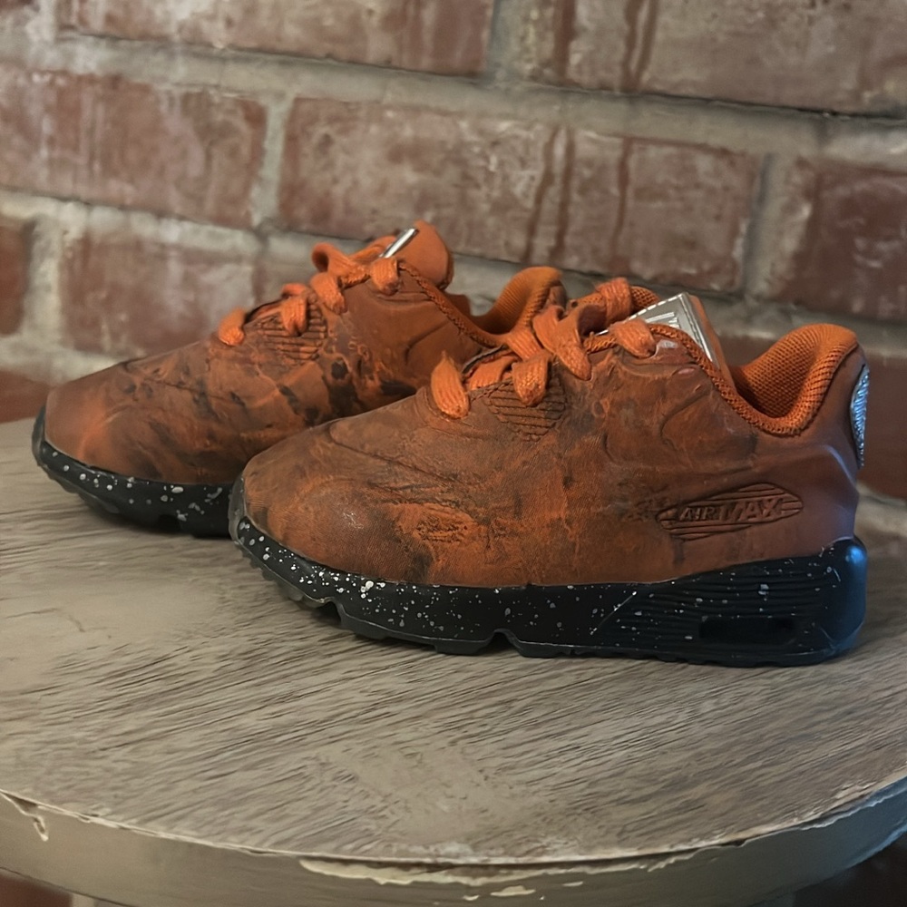Nike Orange and Black Sneakers with Trail-Ready Design